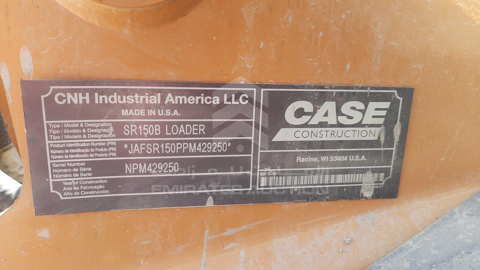 2024 CASE SR150B VIN: JAFSR150PPM429250