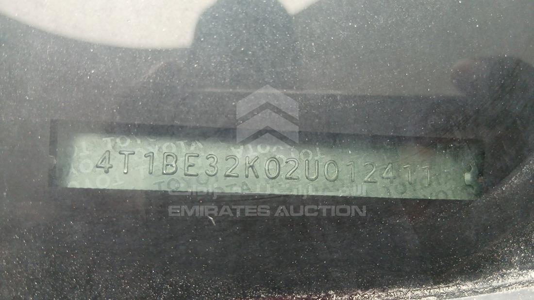 2002 Toyota Camry — VIN on Frame — Photo 4