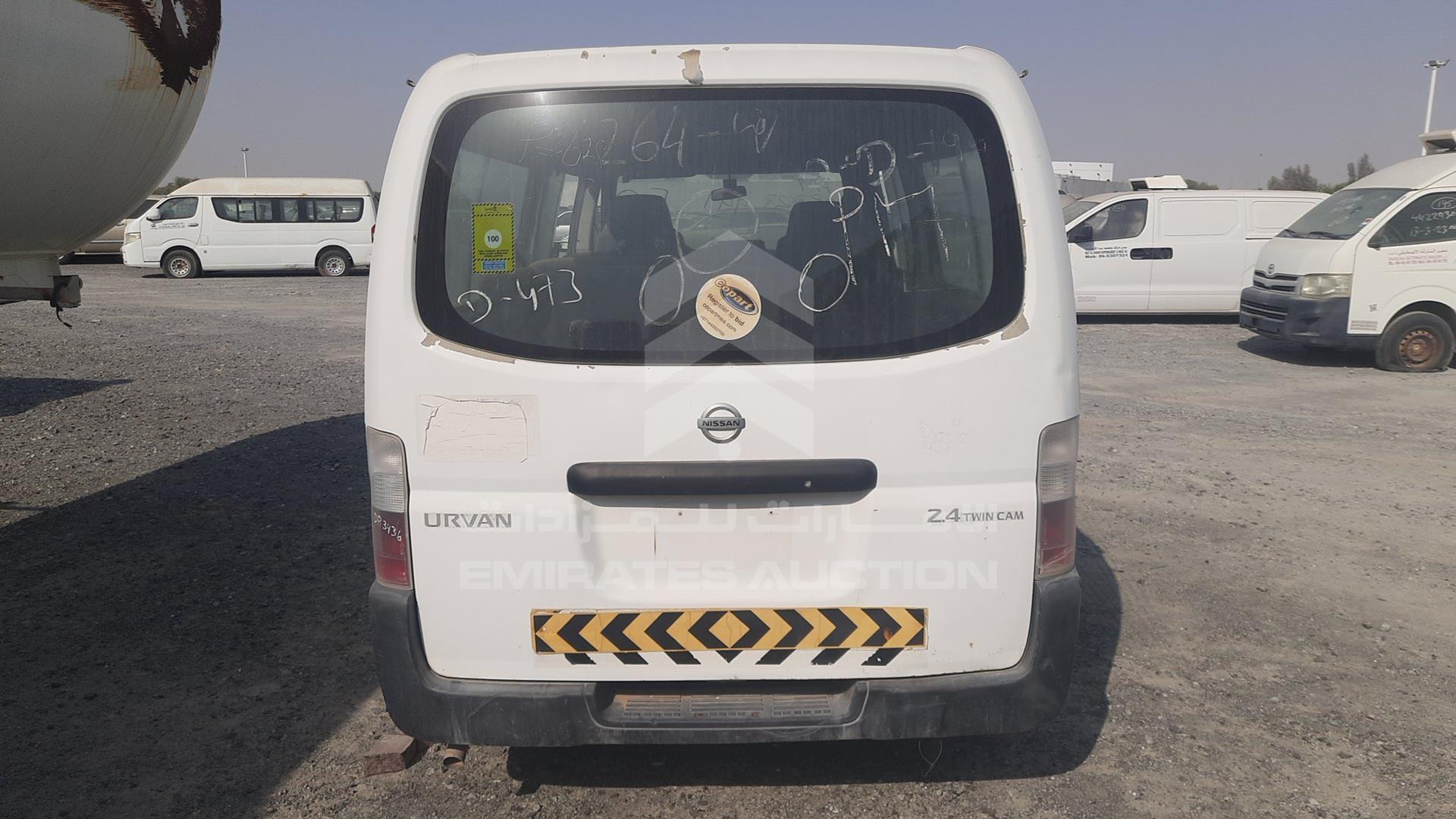 2007 NISSAN URVAN VIN: JN6FE54S37X435002