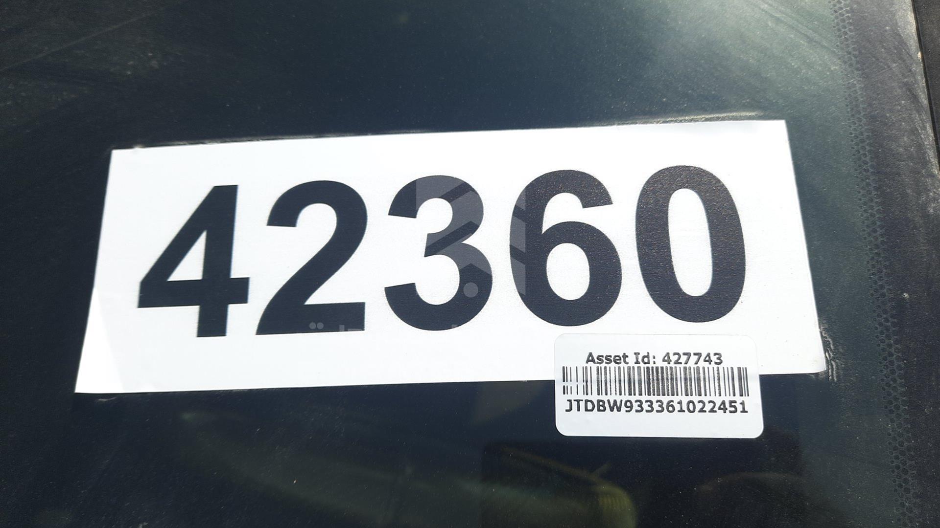 2006 TOYOTA YARIS VIN: JTDBW933361022451