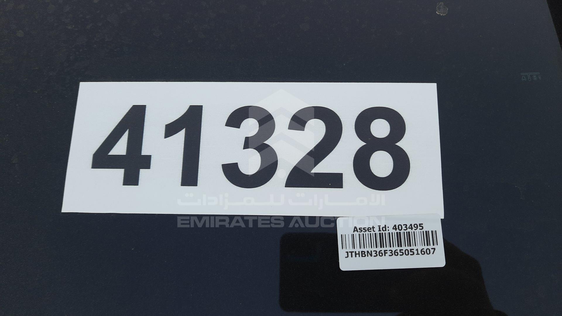 2006 LEXUS LS 430 VIN: JTHBN36F365051607